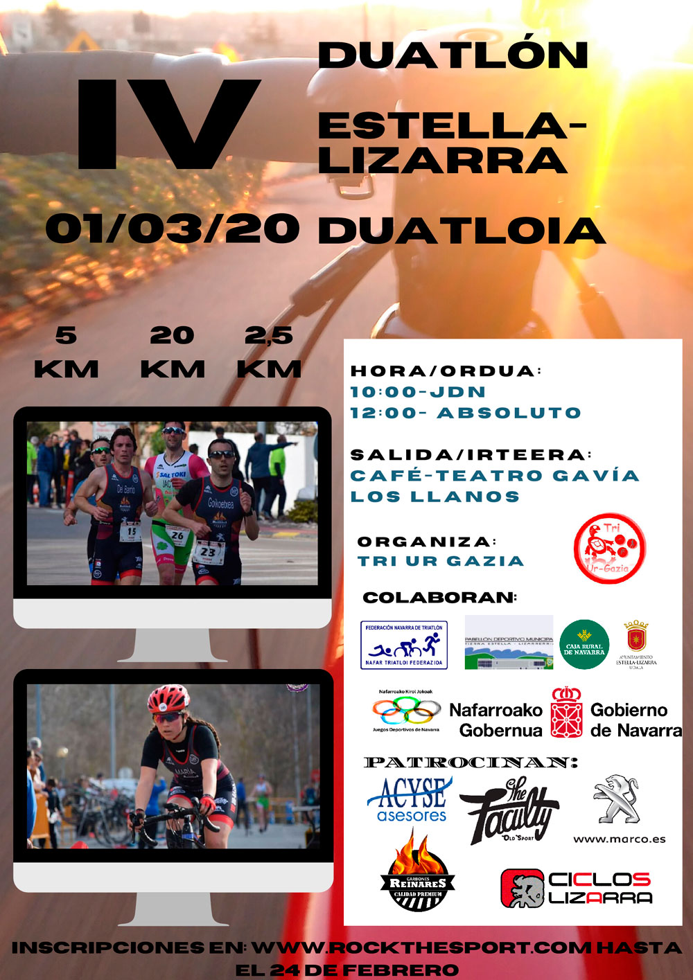 Inscripciones abiertas IV Duatl&oacute;n Estella-Lizarra